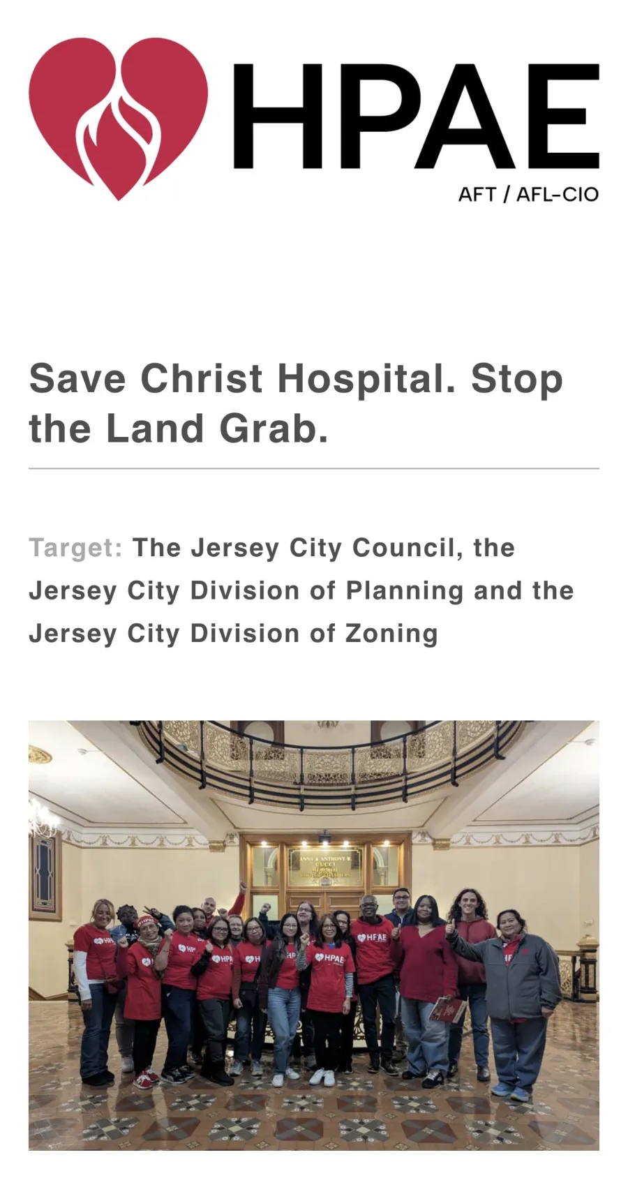 Save Christ Hospital and Stop the Land Grab