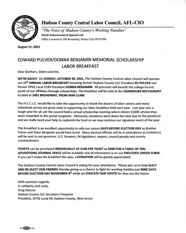 Hudson County CLC 2022 Scholarships